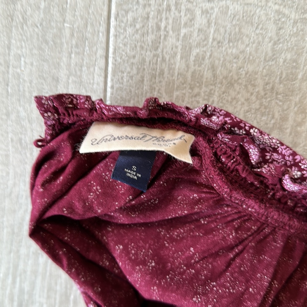 UNIVERSAL THREAD FLORAL RUFFLE DETAIL MAXI DRESS - Picture 4 of 4